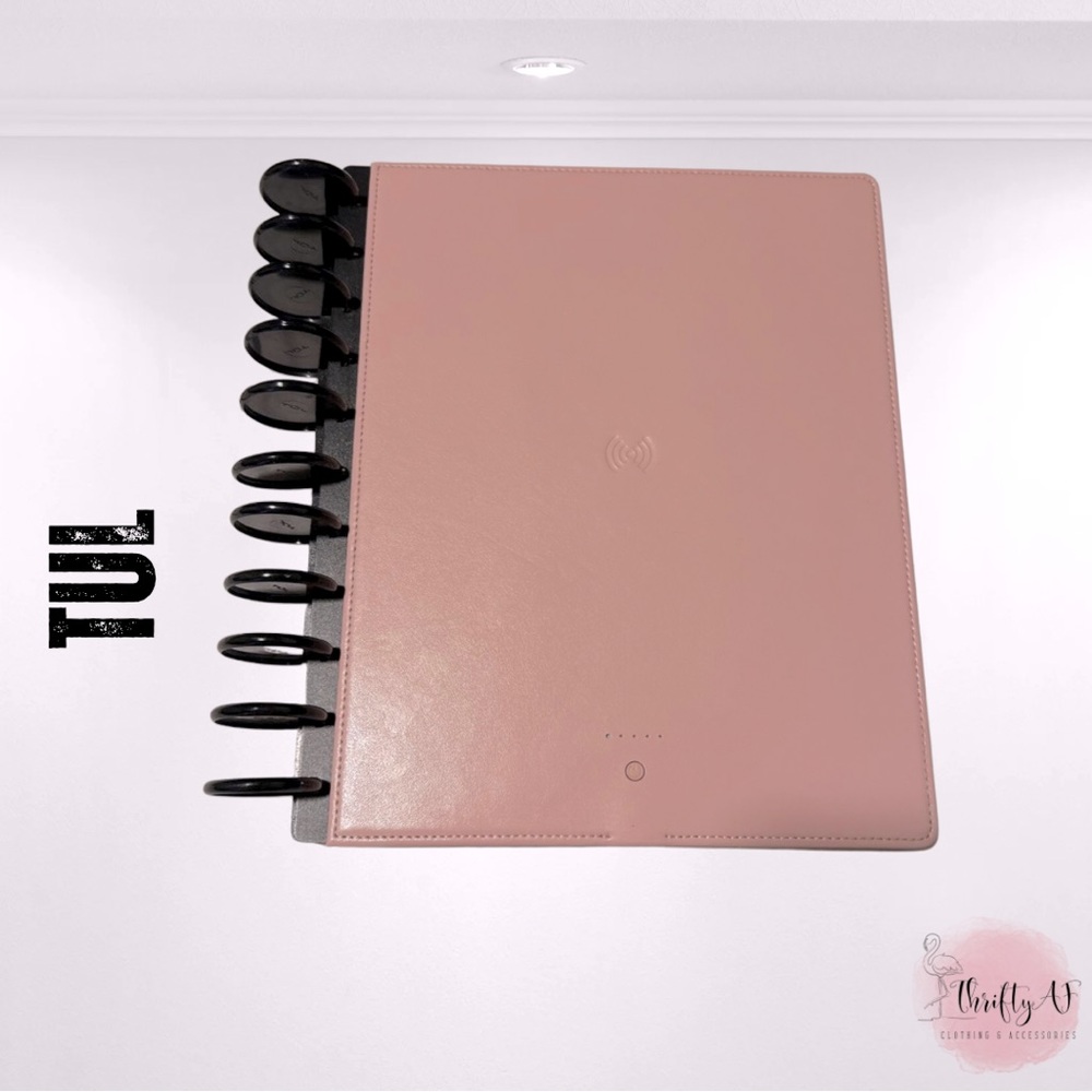 TUL Wireless Charging Notebook, Leather Pink